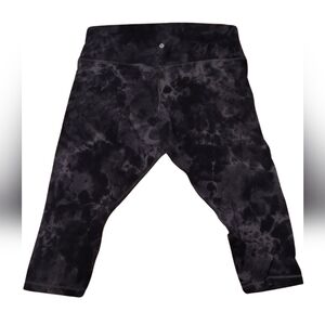 lululemon athletica Black Tie-Dye Capris